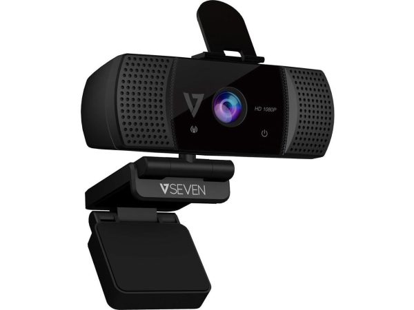 V7 WCF1080P Webcam - 2 Megapixel - 30 fps - USB Type A - 1920 x 1080 Video - Fixed Focus - Microphone - Notebook, Monitor - Image 5