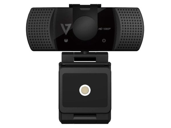 V7 WCF1080P Webcam - 2 Megapixel - 30 fps - USB Type A - 1920 x 1080 Video - Fixed Focus - Microphone - Notebook, Monitor - Image 3