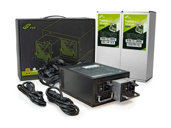 FSP Twins Pro ATX PS2 1+1 Dual Module 500W Efficiency Greater than 90% Hot-swappable Redundant Digital Power Supply with Guardian Monitor Software (Twins Pro 500) - Image 4