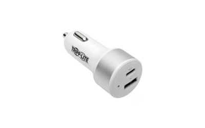 DUAL-PORT USB CAR CHARGER WITH PD CHARGING – USB TYPE C (27W) & USB TYPE A (5V 1