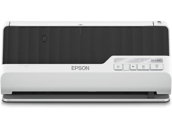 Epson DS-C490 Sheetfed Scanner - 600 dpi Optical - 10-bit Color - 40 ppm (Mono) - 40 ppm (Color) - Duplex Scanning - USB Desktop Document Scanner with Auto Document Feeder (ADF) Model B11B271201