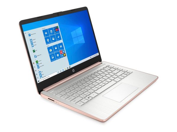 HP 14 Series 14" Touchscreen Laptop - Intel Celeron N4020 - 4GB RAM - 64 GB eMMC - Windows 10 Home in S mode - Pale Rose Gold  14-dq0070nr (47X82UA#ABA) - Image 4