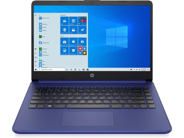 HP 14 Series 14" Laptop - Intel Celeron N4020 - 4GB RAM - 64GB eMMC - Windows 10 Home in S mode - Indigo Blue  14-dq0010nr (47X74UA#ABA)