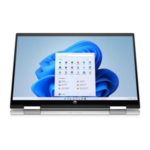 HP Pavilion x360 14-dy2076nr Intel Core i5 12th Gen 1235U (1.30GHz) 8 GB Memory 256 GB PCIe SSD Intel Iris Xe Graphics 14" Touchscreen 1366 x 768 Convertible 2-in-1 Laptop Windows 11 Home 64-bit