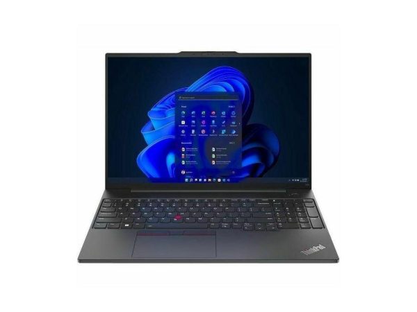 Lenovo ThinkPad E16 Gen 1 21JT001PUS 16" Notebook - WUXGA - 1920 x 1200 - AMD Ryzen 5 7530U Hexa-core (6 Core) 2 GHz - 8 GB Total RAM - 8 GB On-board Memory - 256 GB SSD - Graphite Black - AMD Ch - Image 2