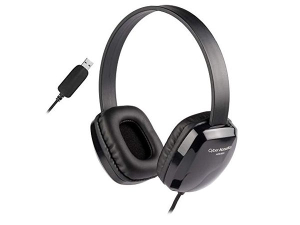 Cyber Acoustics Stereo Headphones Black ACM-6005 - Image 4