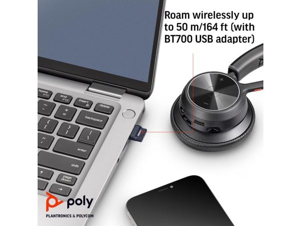 Poly Voyager 4320-M Microsoft Teams Certified Headset with charge stand - Image 4