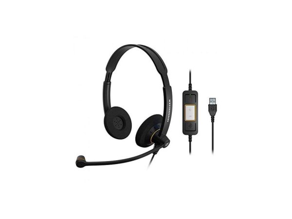 Sennheiser SC60 USB Binaural Headset for Microsoft Lync, Black - Image 4