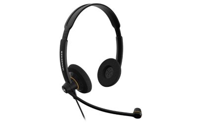 Sennheiser SC60 USB Binaural Headset for Microsoft Lync, Black