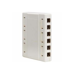 Tripp Lite by Eaton Surface-Mount Box for Keystone Jacks 12 Ports White N082012WH