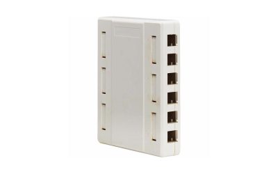 Tripp Lite by Eaton Surface-Mount Box for Keystone Jacks 12 Ports White N082012WH