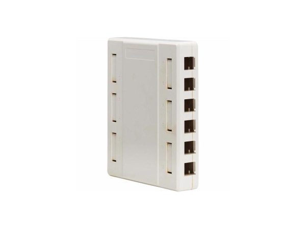 Tripp Lite by Eaton Surface-Mount Box for Keystone Jacks 12 Ports White N082012WH