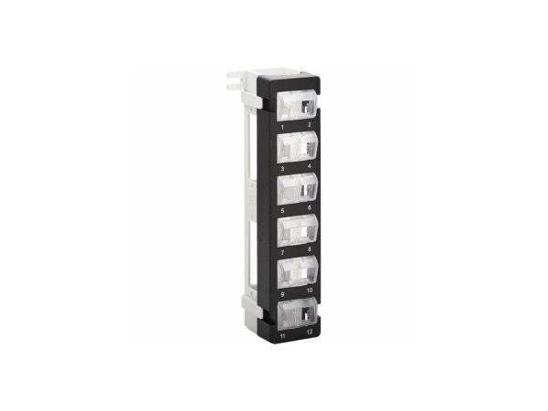 Tripp Lite by Eaton 12-Port Wall-Mount Patch Panel for UTP Keystone Jacks Rotatable Modules N062012KJWM