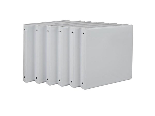 Samsill Economy View 0.5" Ring Binder - White, 6 Pack - Image 4