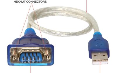 SABRENT USB 2.0 to Serial (9-Pin) DB-9 RS-232 Converter Cable, Prolific Chipset, – HEXNUTS – , [Windows 10/8.1/8/7/VISTA/XP, Mac OS X 10.6 and Above] 2.5 Feet (CB-DB9P)