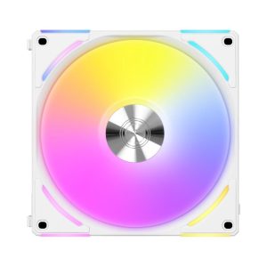 LIAN LI UNI Fan AL140 V2 RGB White  Single Fan Pack without controller - UF-AL140V2-1W (Controller not Included)