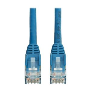 Tripp Lite Cat6 Gigabit Snagless Molded UTP Ethernet Cable (RJ45 M/M), PoE, LSZH,Blue,15m - 49.21 ft Category 6 Network Cable for Network Device, Server, Switch, Patch Panel, Printer, Computer, Photoc