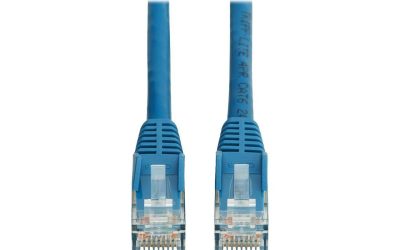 Tripp Lite Cat6 Gigabit Snagless Molded UTP Ethernet Cable (RJ45 M/M), PoE, LSZH,Blue,15m – 49.21 ft Category 6 Network Cable for Network Device, Server, Switch, Patch Panel, Printer, Computer, Photoc