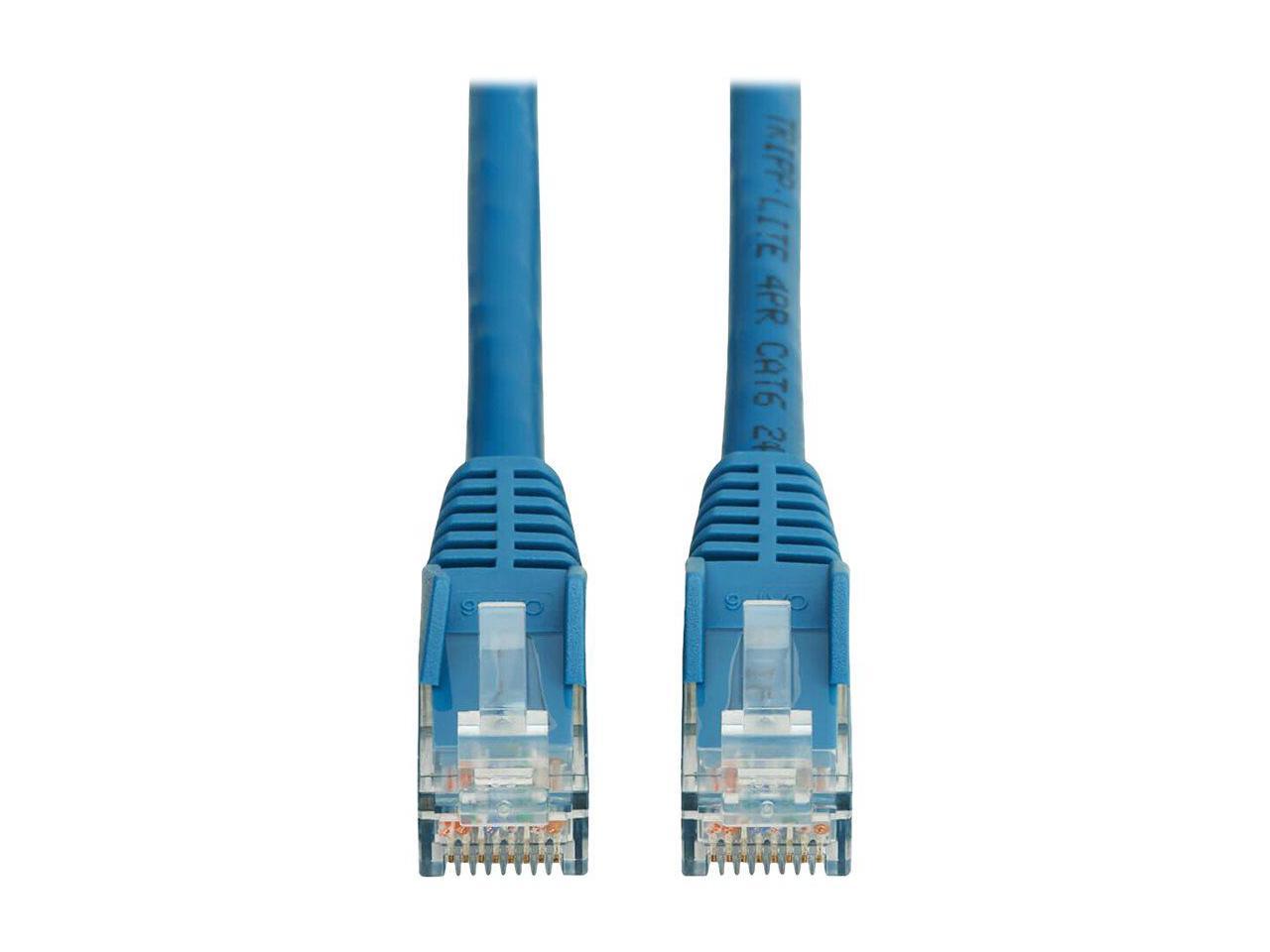 Tripp Lite Cat6 Gigabit Snagless Molded UTP Ethernet Cable (RJ45 M/M), PoE, LSZH,Blue,15m - 49.21 ft Category 6 Network Cable for Network Device, Server, Switch, Patch Panel, Printer, Computer, Photoc