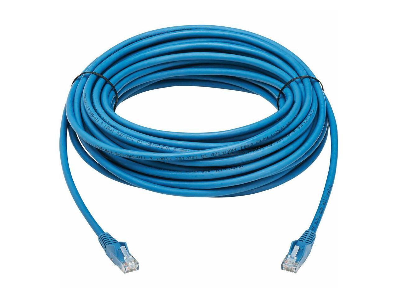 Tripp Lite Cat6 Gigabit Snagless Molded UTP Ethernet Cable (RJ45 M/M), PoE, LSZH,Blue,15m - 49.21 ft Category 6 Network Cable for Network Device, Server, Switch, Patch Panel, Printer, Computer, Photoc - Image 3