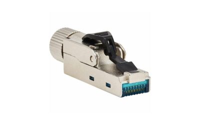 Tripp Lite by Eaton Cat6a Class EA STP Field-Termination Plug 568A/568B TAA N232SHC6A1