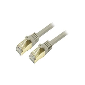 StarTech 25ft Cat6a STP Snagless Shielded Ethernet Patch Cable - Gray