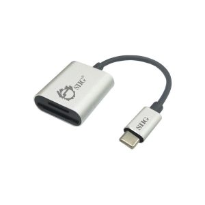 SIIG JU-MR0F12-S1 Usb-C 2-In-1 Card Reader - Card Reader - 2 In 1 (Multi-Format) - Usb 3.0