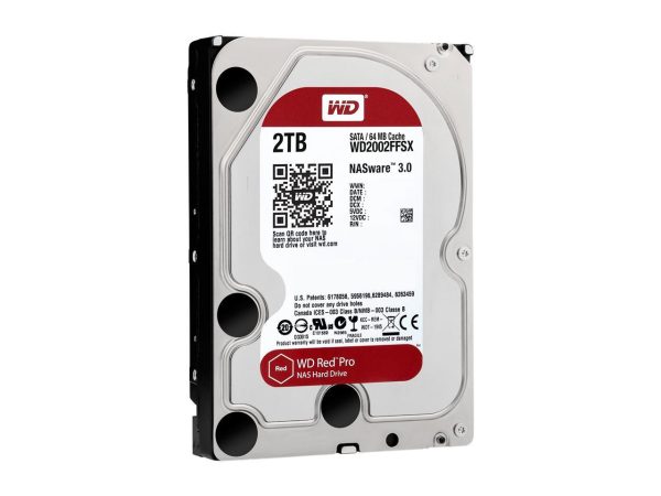 WD Red Pro NAS Hard Drive WD2002FFSX - Internal Hard Drive - 2 TB - 3.5" - SATA 6Gb/s - 7200 rpm - Buffer: 64 MB - Image 3