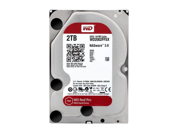 WD Red Pro NAS Hard Drive WD2002FFSX - Internal Hard Drive - 2 TB - 3.5" - SATA 6Gb/s - 7200 rpm - Buffer: 64 MB - Image 2
