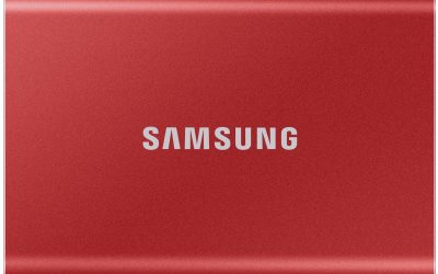 SAMSUNG T7 Portable SSD 2TB – Up to 1050 MB/s – USB 3.2 Gen 2 External Solid State Drive, Red (MU-PC2T0R/AM)