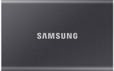 SAMSUNG T7 Portable SSD 2TB  – Up to 1050 MB/s – USB 3.2 Gen 2 External Solid State Drive, Gray (MU-PC2T0T/AM)