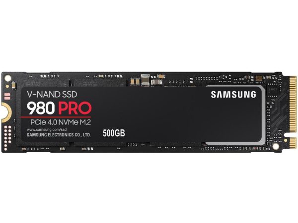 SAMSUNG 980 PRO SSD 500GB, PCIe 4.0 M.2 2280, Speeds Up-to 6,900MB/s (MZ-V8P500B/AM)