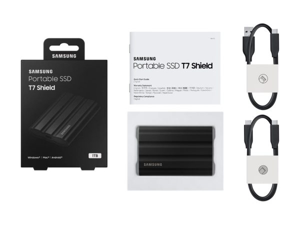 SAMSUNG T7 Shield 1TB USB 3.2 Gen 2 External Solid State Drive MU-PE1T0S/AM (Black) - Image 5