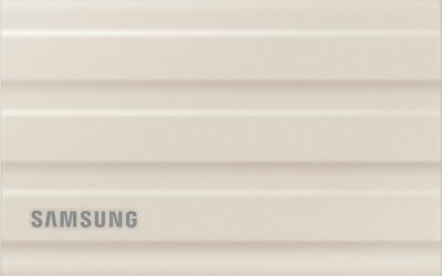 SAMSUNG T7 Shield 2TB USB 3.2 Gen 2 External Solid State Drive MU-PE2T0K/AM (Beige)