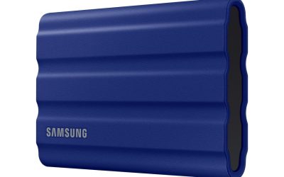 SAMSUNG T7 Shield 1TB USB 3.2 Gen 2 External Solid State Drive MU-PE1T0R/AM (Blue)