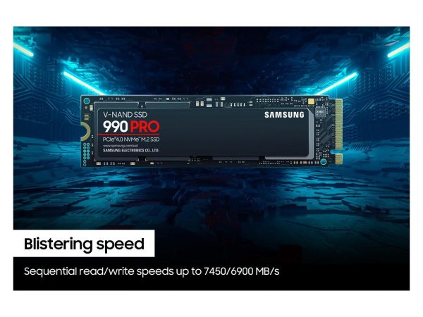 SAMSUNG SSD 990 PRO 1TB, PCIe 4.0 M.2 2280, Seq. Read Speeds Up-to 7,450MB/s (MZ-V9P1T0B/AM) - Image 4