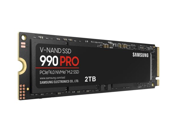 SAMSUNG SSD 990 PRO 2TB, PCIe 4.0 M.2 2280, Seq. Read Speeds Up-to 7,450MB/s (MZ-V9P2T0B/AM) - Image 2