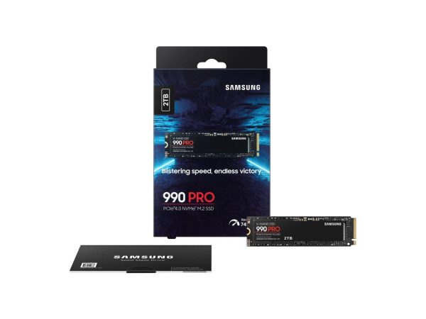 SAMSUNG SSD 990 PRO 2TB, PCIe 4.0 M.2 2280, Seq. Read Speeds Up-to 7,450MB/s (MZ-V9P2T0B/AM) - Image 3