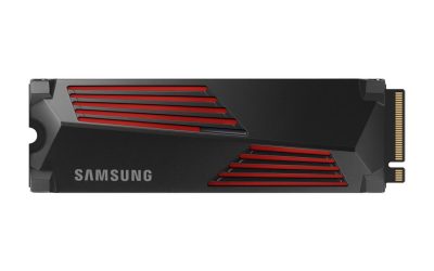 SAMSUNG SSD 990 PRO with Heatsink 1TB, PCIe 4.0, Sew. Read Speeds Up-to 7,450MB/s, Compatible with PlayStation®5 (MZ-V9P1T0CW)