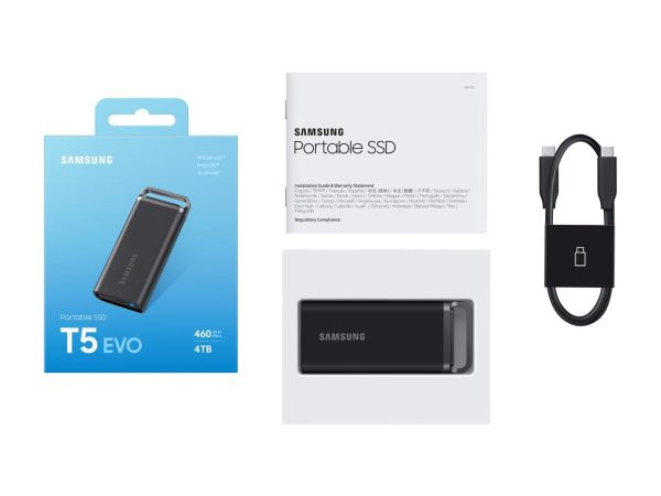 SAMSUNG T5 EVO Portable SSD 4TB Black, Up-to 460MB/s,  USB 3.2 Gen 1, Ideal use for Gamers & Creators,  External Solid State Drive (MU-PH4T0S/AM) - Image 5