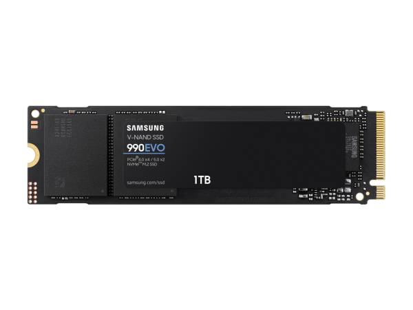 SAMSUNG SSD 990 EVO 1TB, PCIe 5.0 M.2 2280, Seq. Read Speeds Up-to 5,000MB/s ( MZ-V9E1T0B/AM)