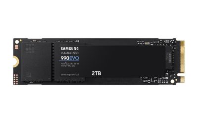 SAMSUNG SSD 990 EVO 2TB, PCIe 5.0 M.2 2280, Seq. Read Speeds Up-to 5,000MB/s (MZ-V9E2T0B/AM)