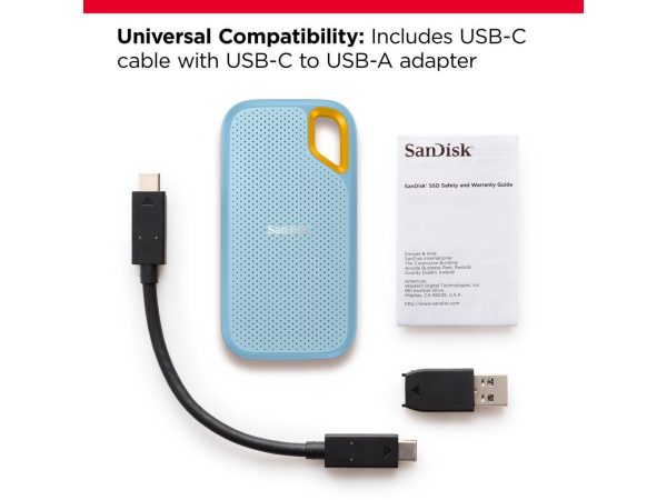 SanDisk 2TB Extreme Portable SSD - Up to 1050MB/s - USB-C, USB 3.2 Gen 2 - External Solid State Drive - SDSSDE61-2T00-G25B - Image 4