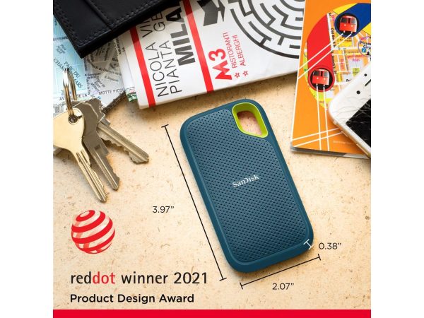 SanDisk 4TB Extreme Portable SSD - Up to 1050MB/s - USB-C, USB 3.2 Gen 2 - External Solid State Drive - SDSSDE61-4T00-G25M - Image 3