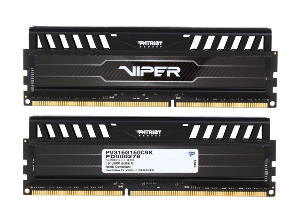 Patriot Viper 3 16GB (2 x 8GB) 240-Pin PC RAM DDR3 1600 (PC3 12800) Desktop Memory Model PV316G160C9K - Image 2