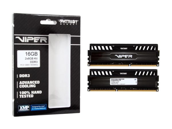 Patriot Viper 3 16GB (2 x 8GB) 240-Pin PC RAM DDR3 1600 (PC3 12800) Desktop Memory Model PV316G160C9K - Image 3