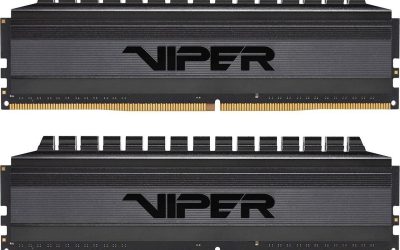 Patriot Viper 4 Blackout Series 64GB (2 x 32GB) 288-Pin DDR4 SDRAM DDR4 3600 (PC4 28800) Intel XMP 2.0 Desktop Memory Model PVB464G360C8K, AMD Compatible