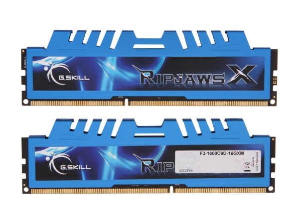 G.SKILL Ripjaws X Series 16GB (2 x 8GB) 240-Pin PC RAM DDR3 1600 (PC3 12800) Desktop Memory Model F3-1600C9D-16GXM - Image 2