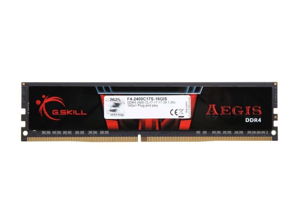 G.SKILL Aegis 16GB 288-Pin PC RAM DDR4 2400 (PC4 19200) Desktop Memory Model F4-2400C17S-16GIS - Image 2