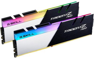 G.SKILL Trident Z Neo (For AMD Ryzen) Series 32GB (2 x 16GB) 288-Pin RGB DDR4 SDRAM DDR4 3200 (PC4 25600) Desktop Memory Model F4-3200C16D-32GTZN